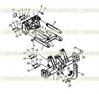 Хвостовик рыхлителя, лучевой и связывающий Хвостовик рыхлителя, лучевой и связывающий